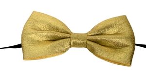 Strik glamour goud - willaert,verkleedkledij, stoffen strik, vlinderdas, strik